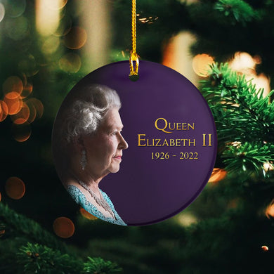 Queen Elizabeth II 1926 2022 - Platinum Jubilee 70 Commemorative Ornament - Christmas 2022 Hanging Ornament, Christmas Tree Decor Decorations