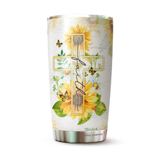 Load image into Gallery viewer, Gifts For Women - Sunflower Tumbler 20 Oz - You Are Inspiration You Are Beautiful Bible Verse Travel Mug For Best Friend Gifts - Women Gift For Christmas Holiday - Gifts For Mom, Aunt, Sister