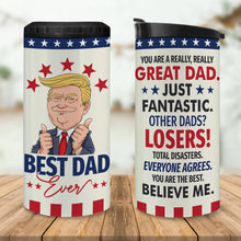 Load image into Gallery viewer, Best Dad Ever Gifts - Fathers Day Gift - Dad Gifts From Daughter Son - Gifts For Dad On Fathers Day Christmas - 4-in-1 Dad Tumbler Gifts 12oz Dad Fuel Can Cooler Tumblers Travel Mug Cup