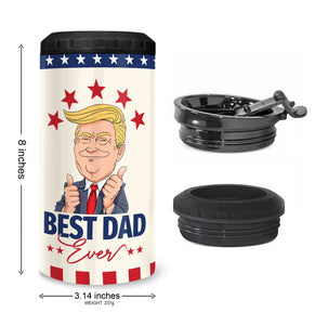 Best Dad Ever Gifts - Fathers Day Gift - Dad Gifts From Daughter Son - Gifts For Dad On Fathers Day Christmas - 4-in-1 Dad Tumbler Gifts 12oz Dad Fuel Can Cooler Tumblers Travel Mug Cup