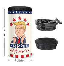 Load image into Gallery viewer, Best Sisters Gifts from Sister Can Cooler Tumblers Travel Mug Cup - 12oz Stainless Steel Insulated Can Coozie Travel Mug Birthday Gift from Soul Sister, Brother, Bestie