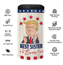 Load image into Gallery viewer, Best Sisters Gifts from Sister Can Cooler Tumblers Travel Mug Cup - 12oz Stainless Steel Insulated Can Coozie Travel Mug Birthday Gift from Soul Sister, Brother, Bestie