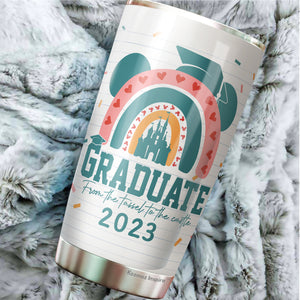 Tumbler Graduation Gifts 2023 - Funny Graduation 20 Oz Travel Mug For College High School Phd Graduates College Masters Degree Friend Daughter Son - Graduation Decorations For Men, Women