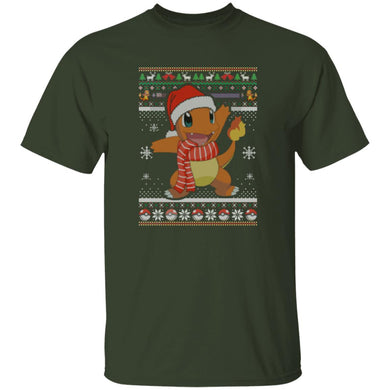 221105903-3 Gearment Tshirt 2D Charmander Pokemon Wool Ugly Knitted Christmas Sweatshirt, Xmas Sweater, Christmas Sweater, Ugly Christmas Sweater 221105903-3 Youth 5.3 oz 100% Cotton T-Shirt